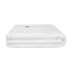 Manta de cama Nautica Home Jacquard Franela ultrasuave 127x178cm blanca