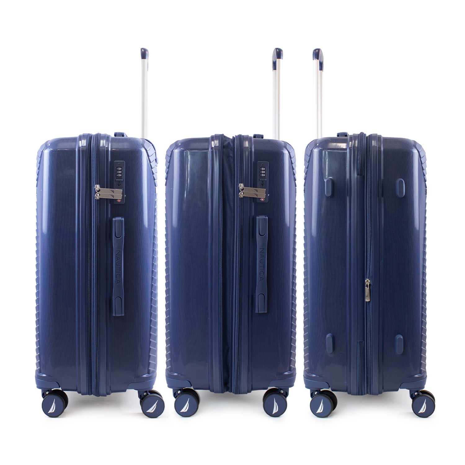 Pack 2 maletas Nautica Niza cabina 10kg y grande 23kg azul