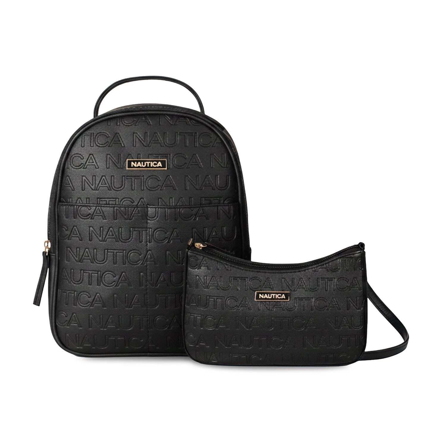Pack Nautica Mochila Queen + Cartera Lady - Negro
