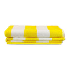 2 Toallas de Playa Nautica Home 100% algodón 163x81cm CABANA - Amarillo