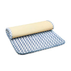 Alfombra de baño Memory Foam 50 x 80 cm azul