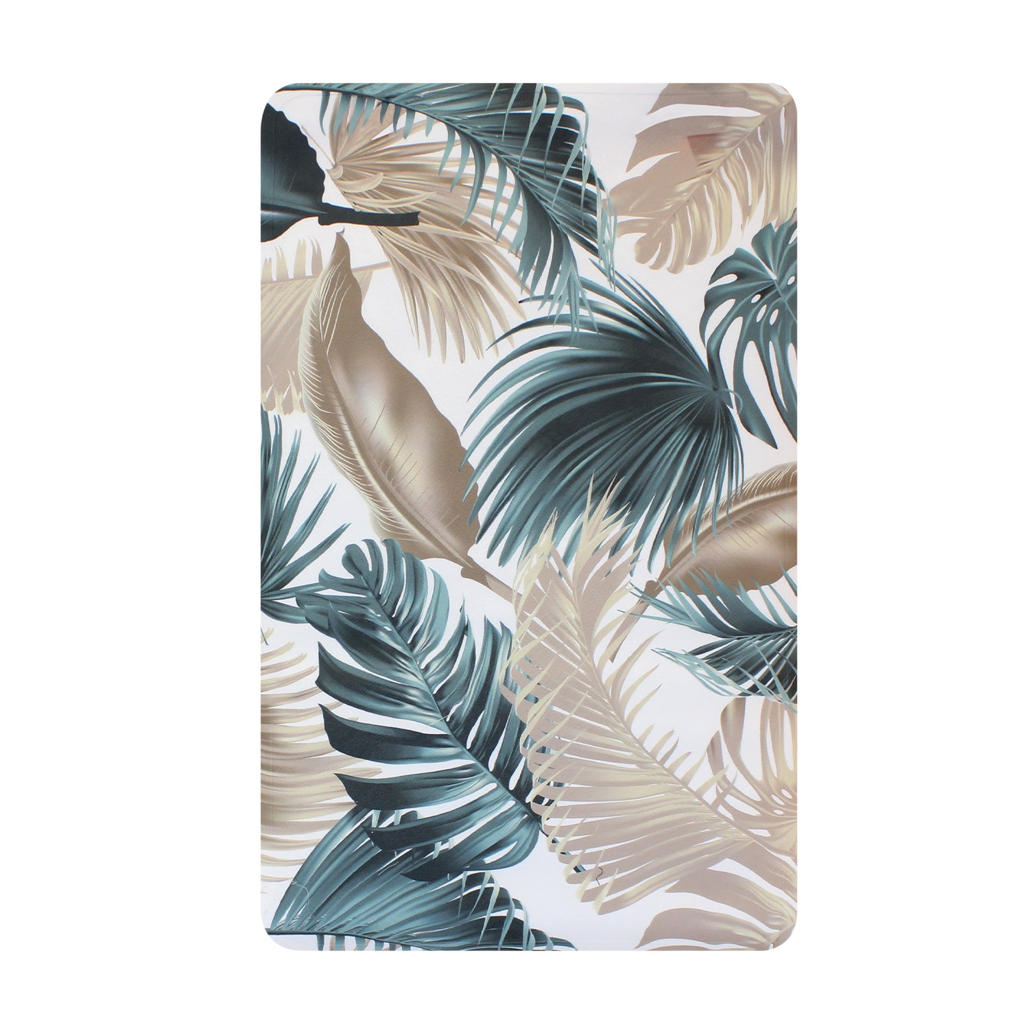 Alfombra de baño Nautica PVC antideslizante 39x69cm hojas tropicales