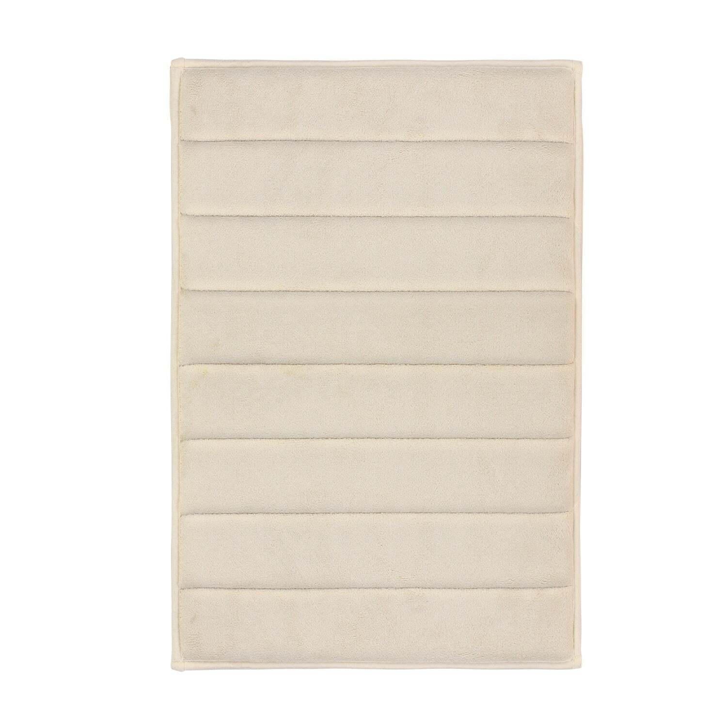 Alfombra de baño coralina 40 x 60 cm marfil