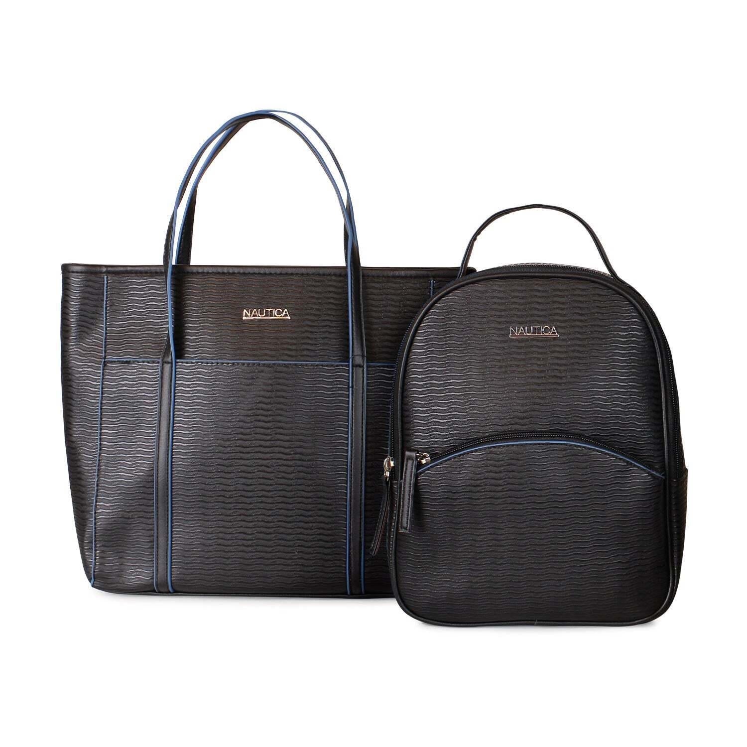 Pack Leeway Nautica Mochila + Cartera - Negro