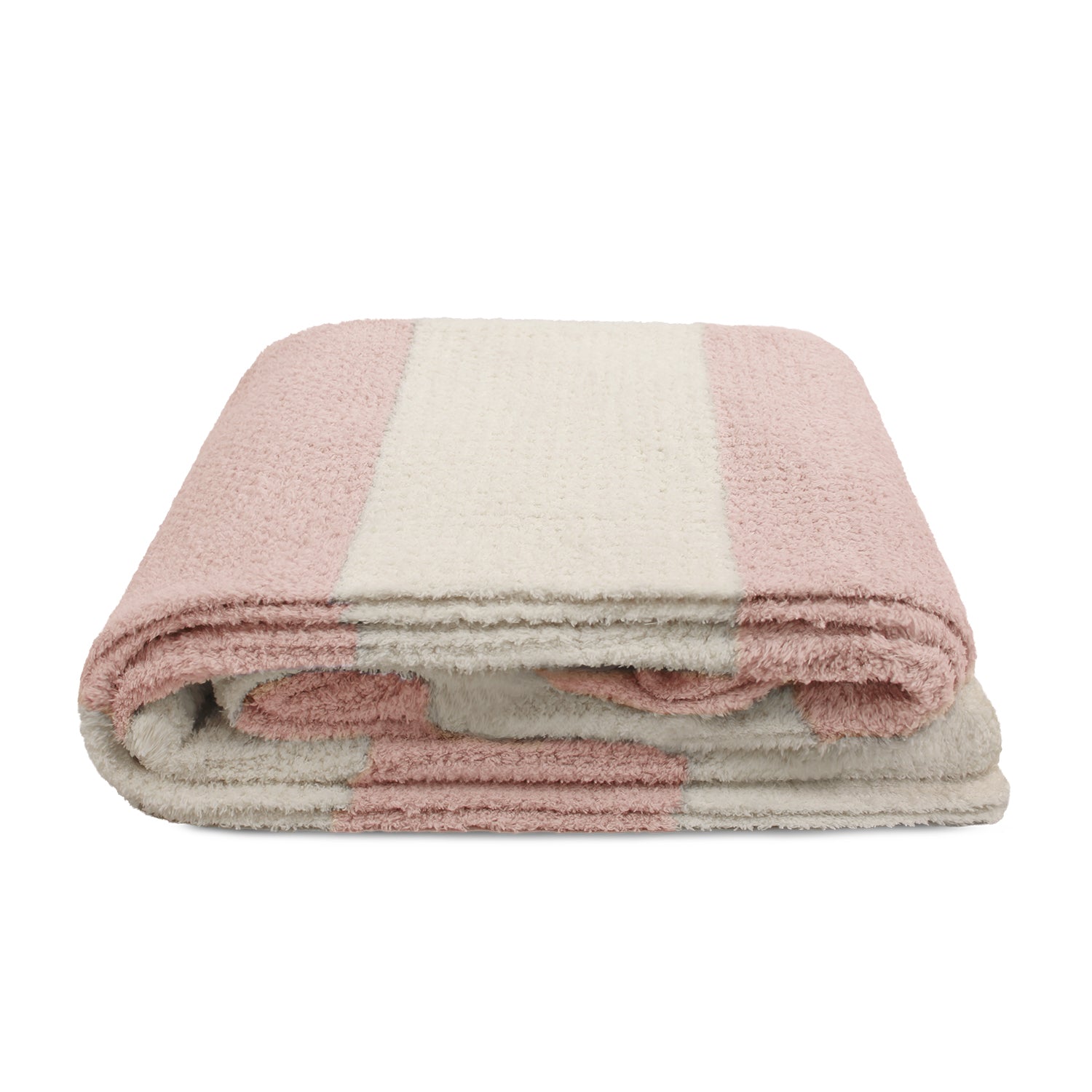 Manta de franela Nautica 127x152 Waffle suavidad superior rosa
