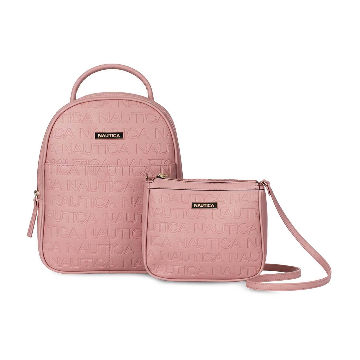 Pack Nautica Mochila Queen + Cartera Princess - Rosado