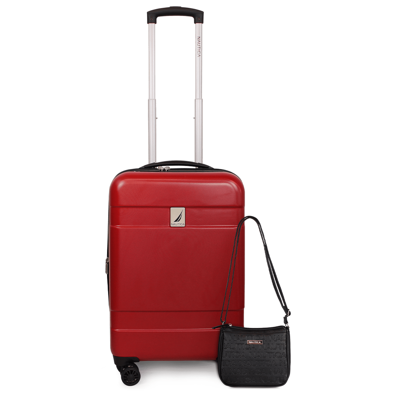 Pack Nautica Maleta cabina Bora 10kg + Cartera Delray black - Rojo