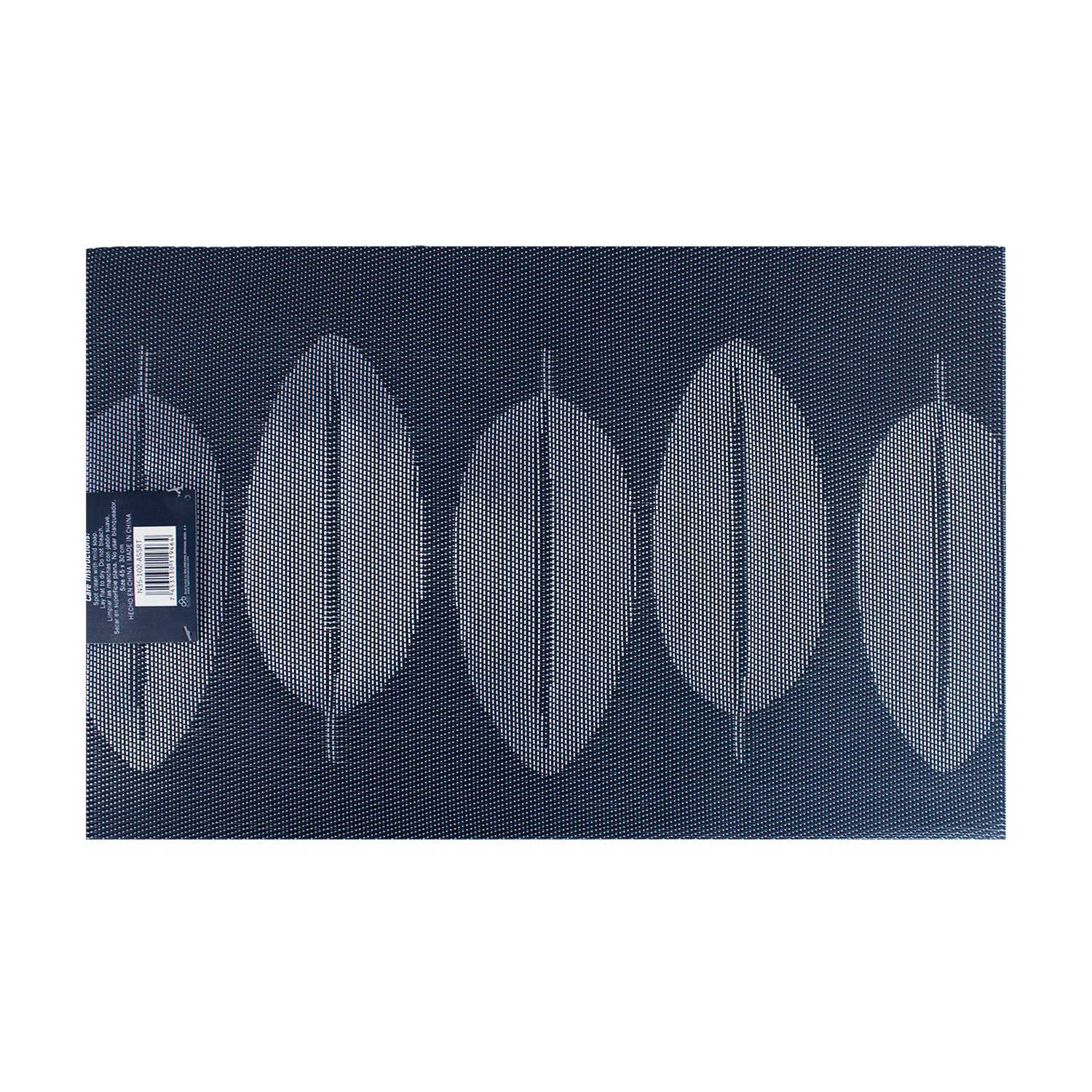 Pack 6 Individuales Nautica Home 45x30cm reversible hojas azul