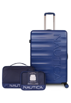 Pack Maleta grande Ibiza 23kg azul + Organizador Nautica