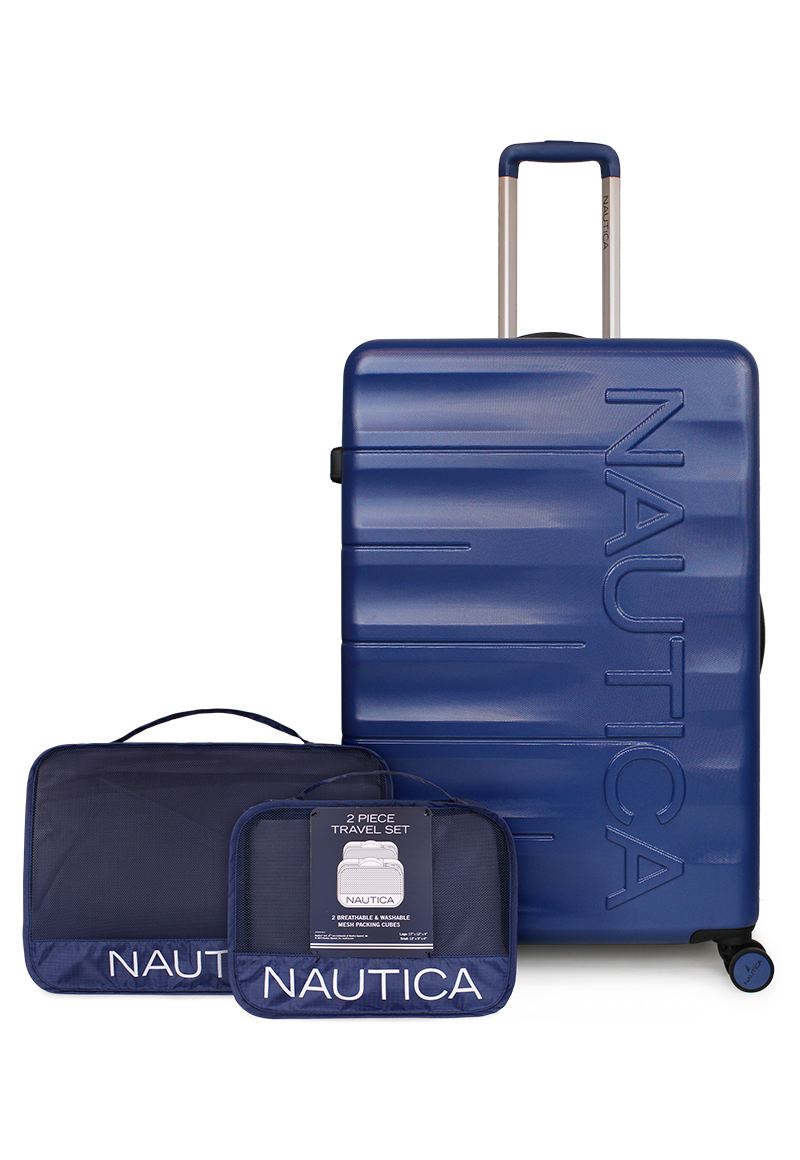 Pack Maleta grande Ibiza 23kg azul + Organizador Nautica