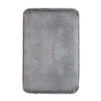 Alfombra de baño flannel antideslizante 40 x 60 cm gris claro