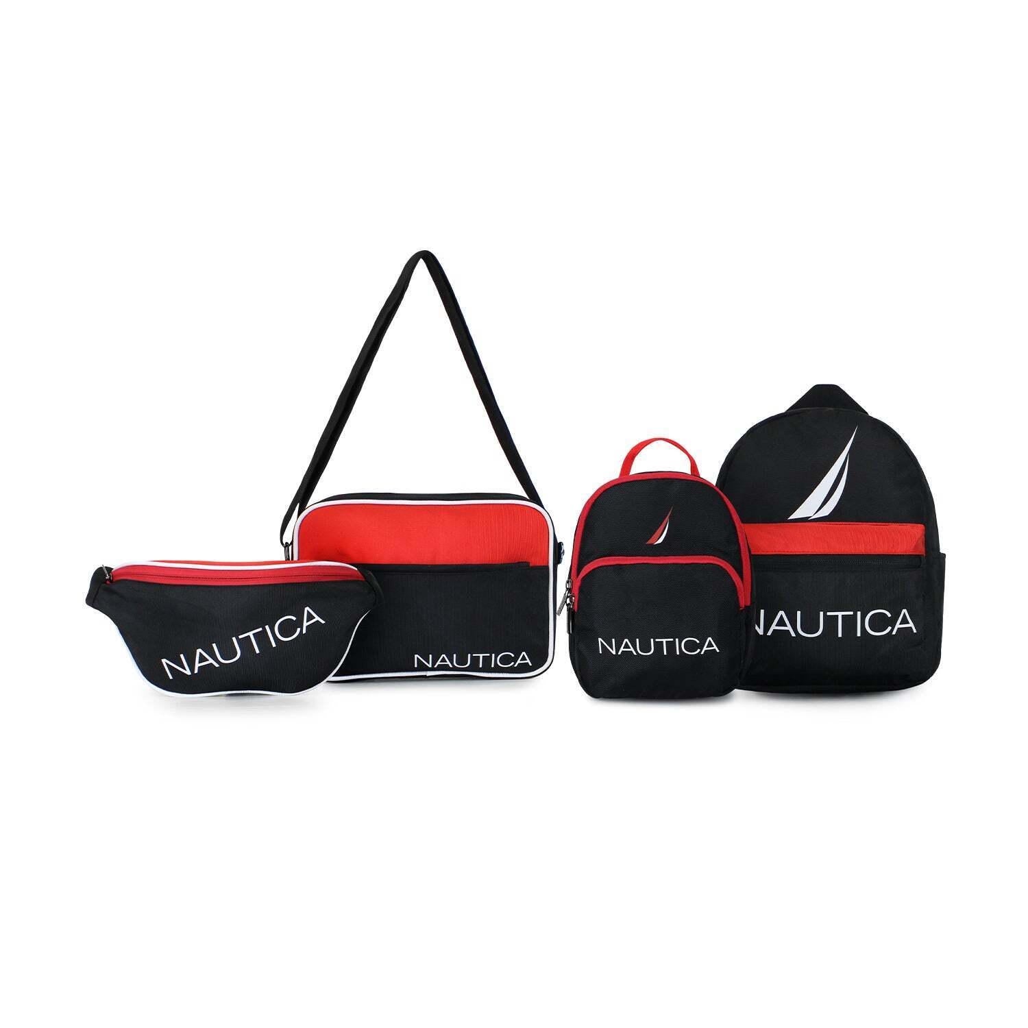 Pack Nautica mochila Parvus y Orión + banano Kappa + bolso Perseo - Negro