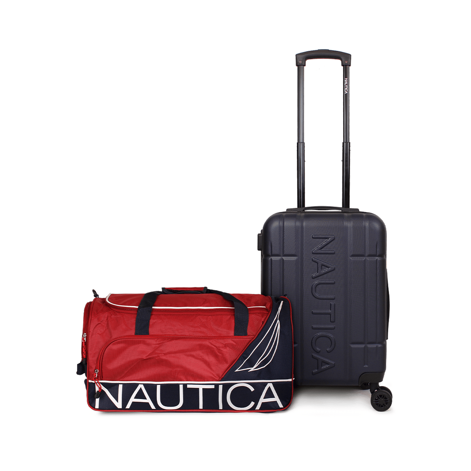 Pack Nautica Maleta cabina Amsterdam + Bolso Mannar rojo - Azul