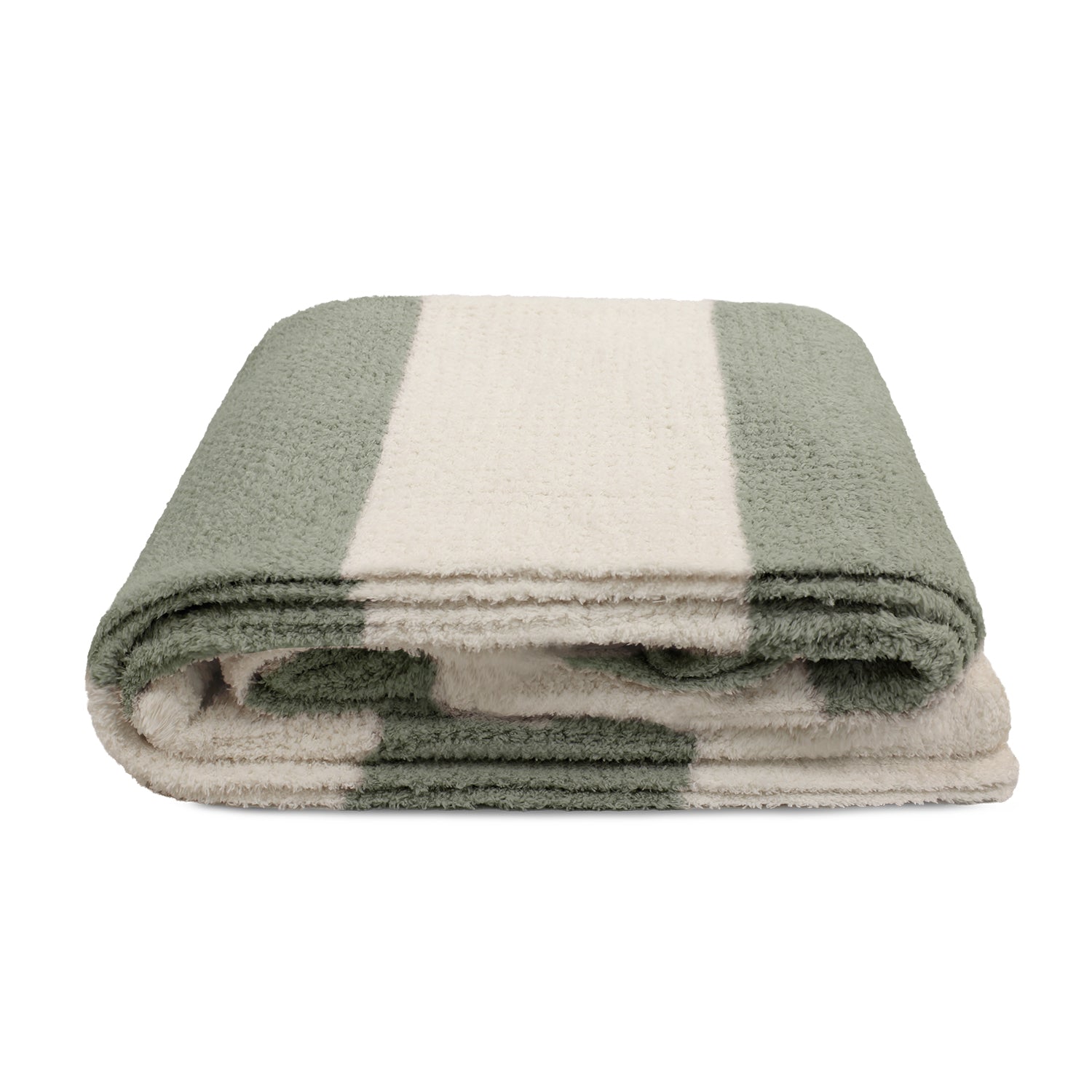 Manta de franela Nautica 127x152 Waffle suavidad superior verde