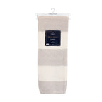 Manta de franela Nautica 127x152 Waffle suavidad superior taupe