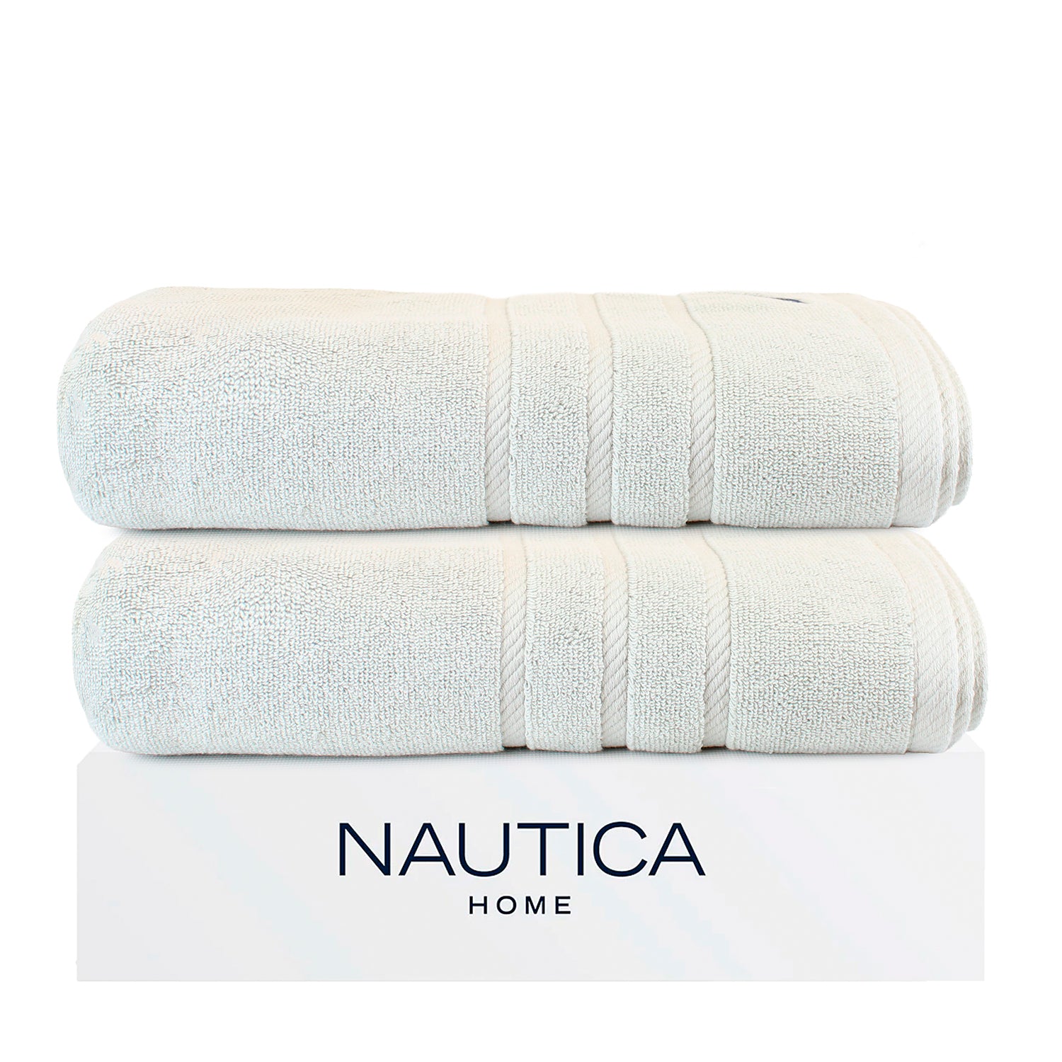 Pack 2 Toalla de Baño SIGNATURE Nautica 76x137cm gris claro