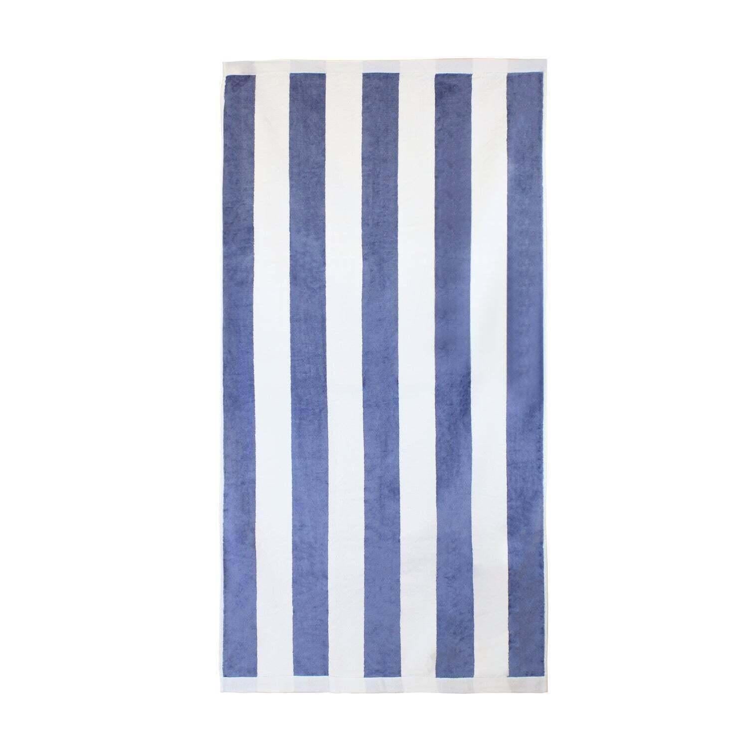 2 Toallas de Playa Nautica Home 100% algodón 163x81cm CABANA - Azul