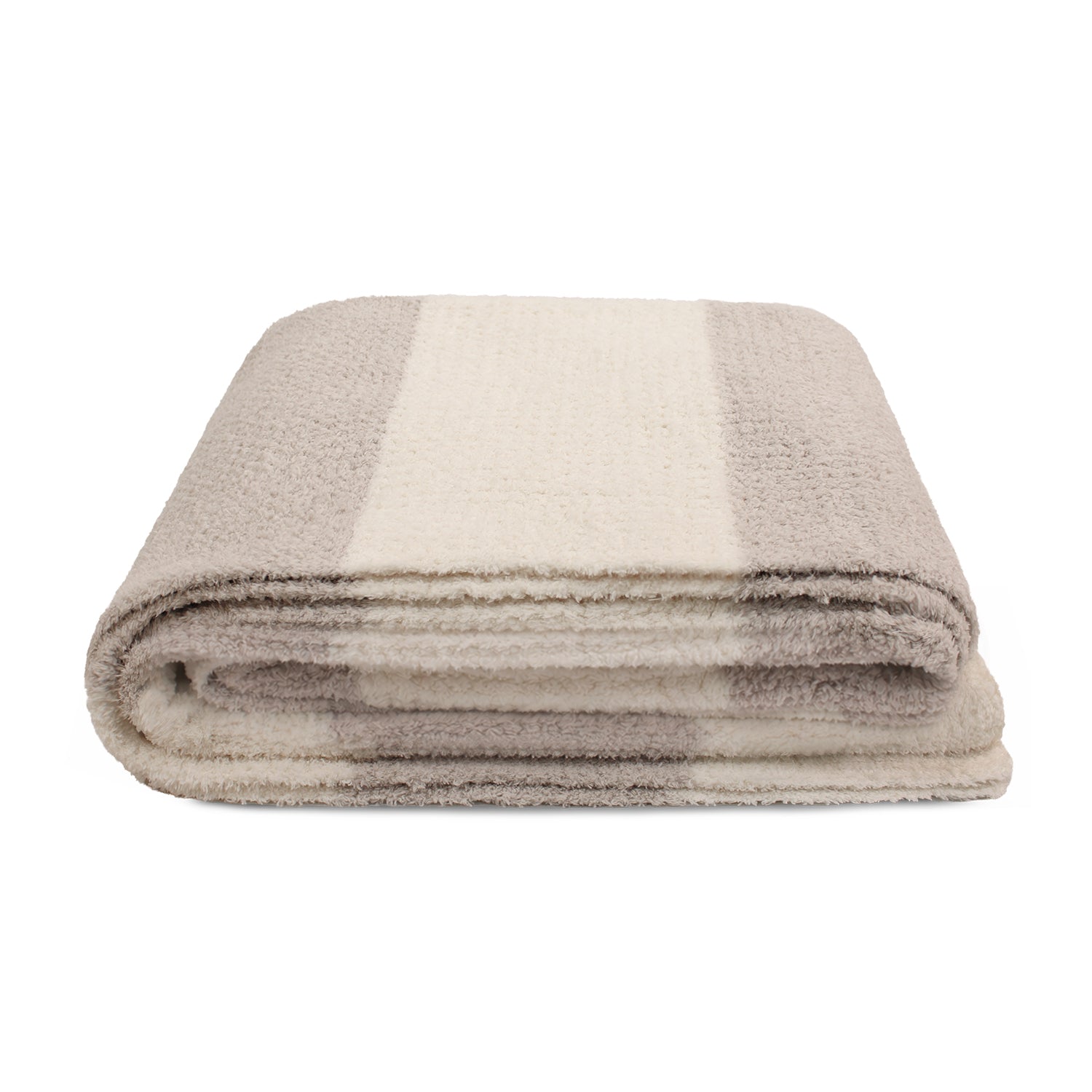 Manta de franela Nautica 127x152 Waffle suavidad superior taupe