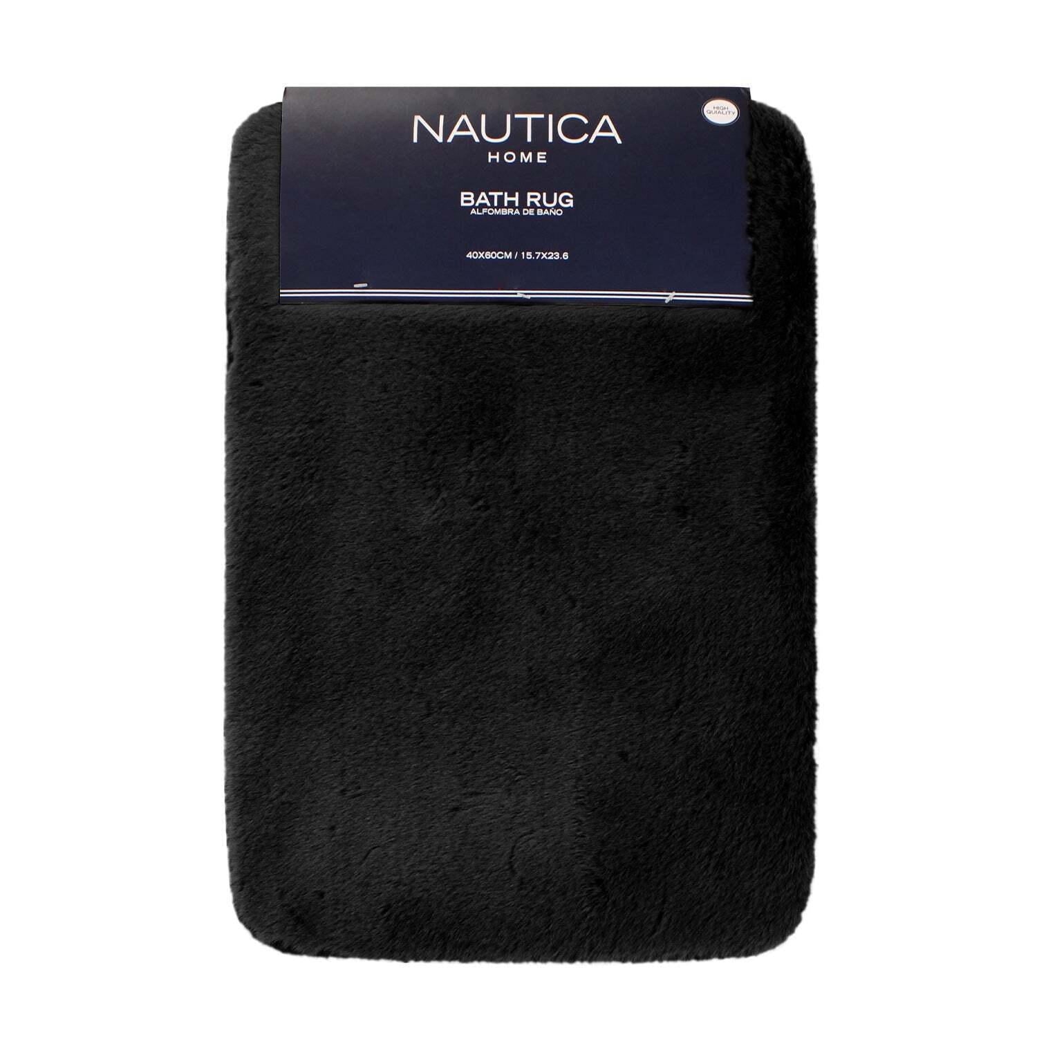 Alfombra de baño Nautica Home ultra suave 40x60cm - Gris oscuro