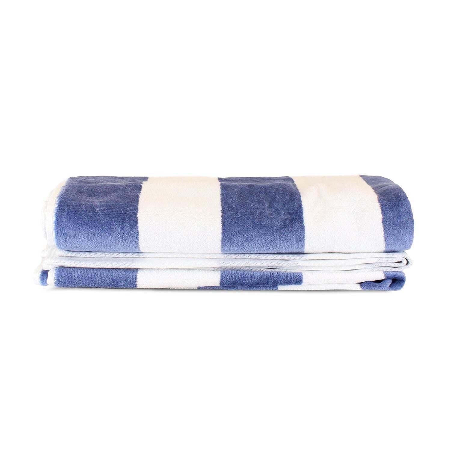 2 Toallas de Playa Nautica Home 100% algodón 163x81cm CABANA - Azul