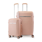 Pack 2 maletas Nautica Niza cabina 10kg y grande 23kg rosa