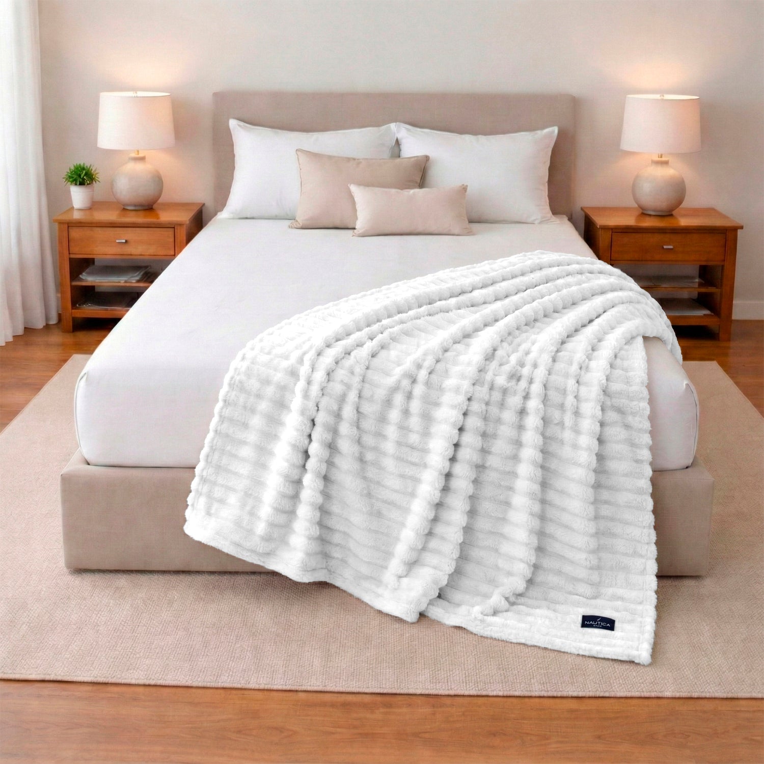 Manta de cama Jacquard Franela ultrasuave