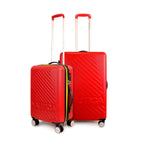 Set 2 maletas S+M Nautica Bahamas rojo