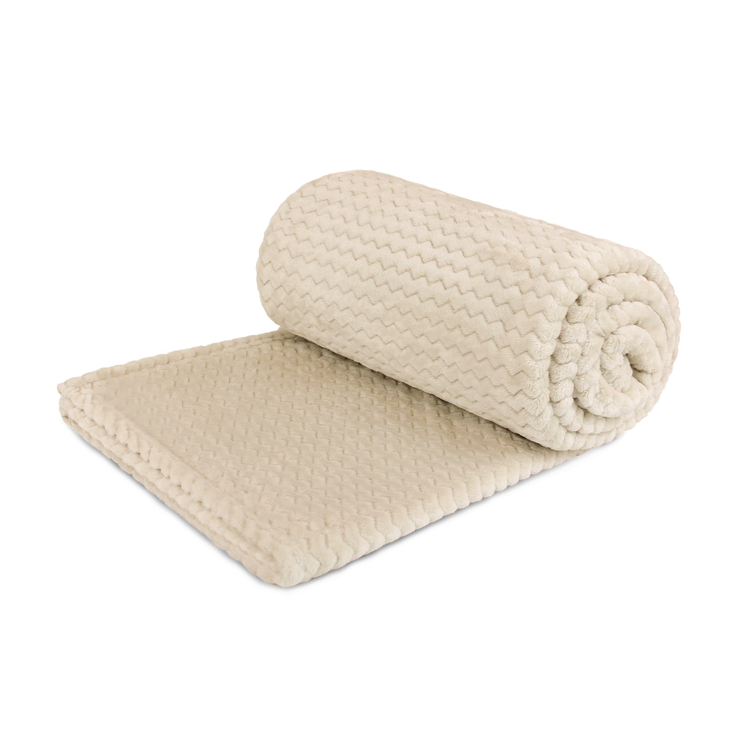 Pack 2 Mantas de Cama Nautica Home Jacquard Franela suave 127x178cm