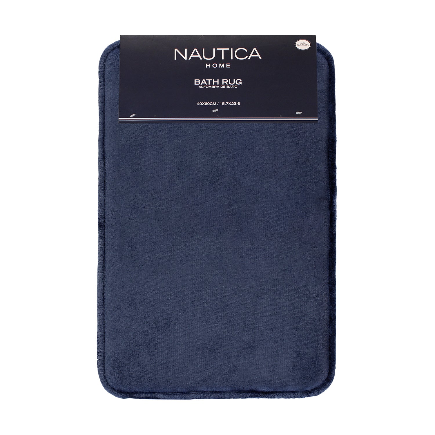 Alfombra de Baño Nautica flannel 40x60cm antideslizante azul marino