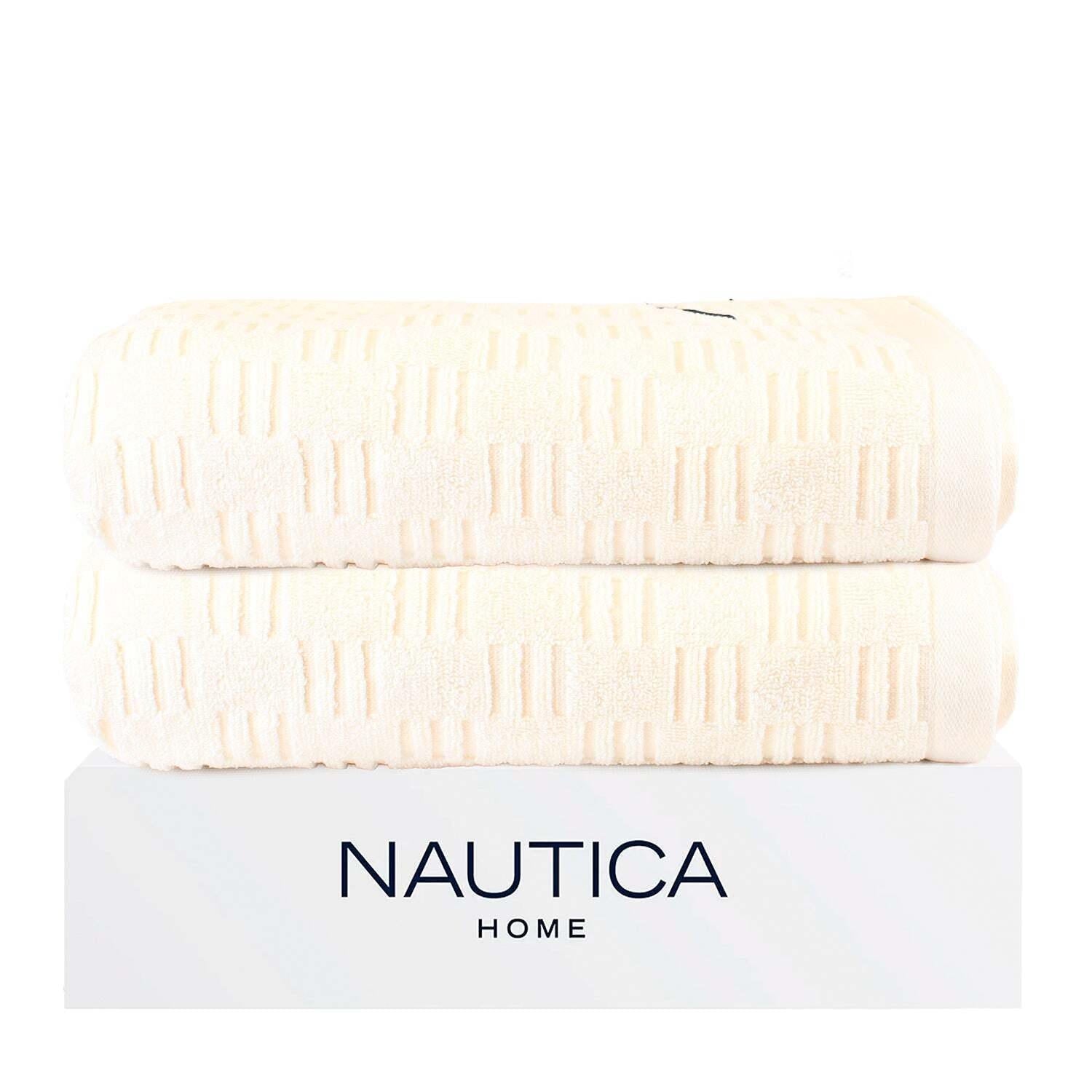 Pack 2 Toalla de Baño SAVOY Nautica 76x137cm beige