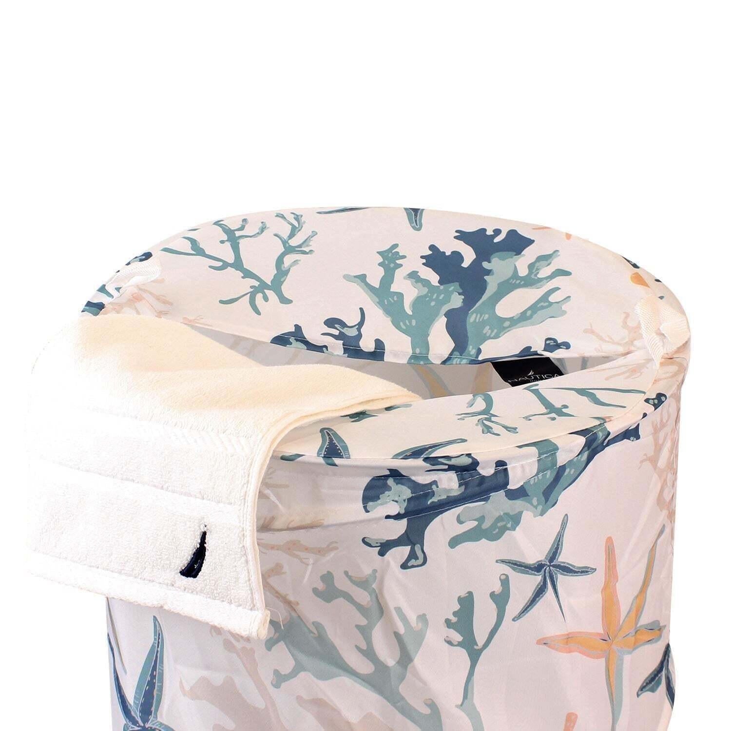 Cesto ropa plegable corales de mar