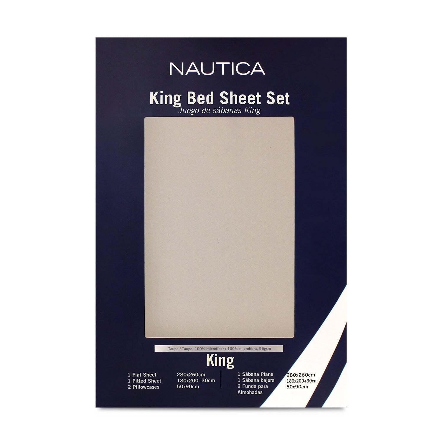 Juego de sábanas 4 piezas king beige