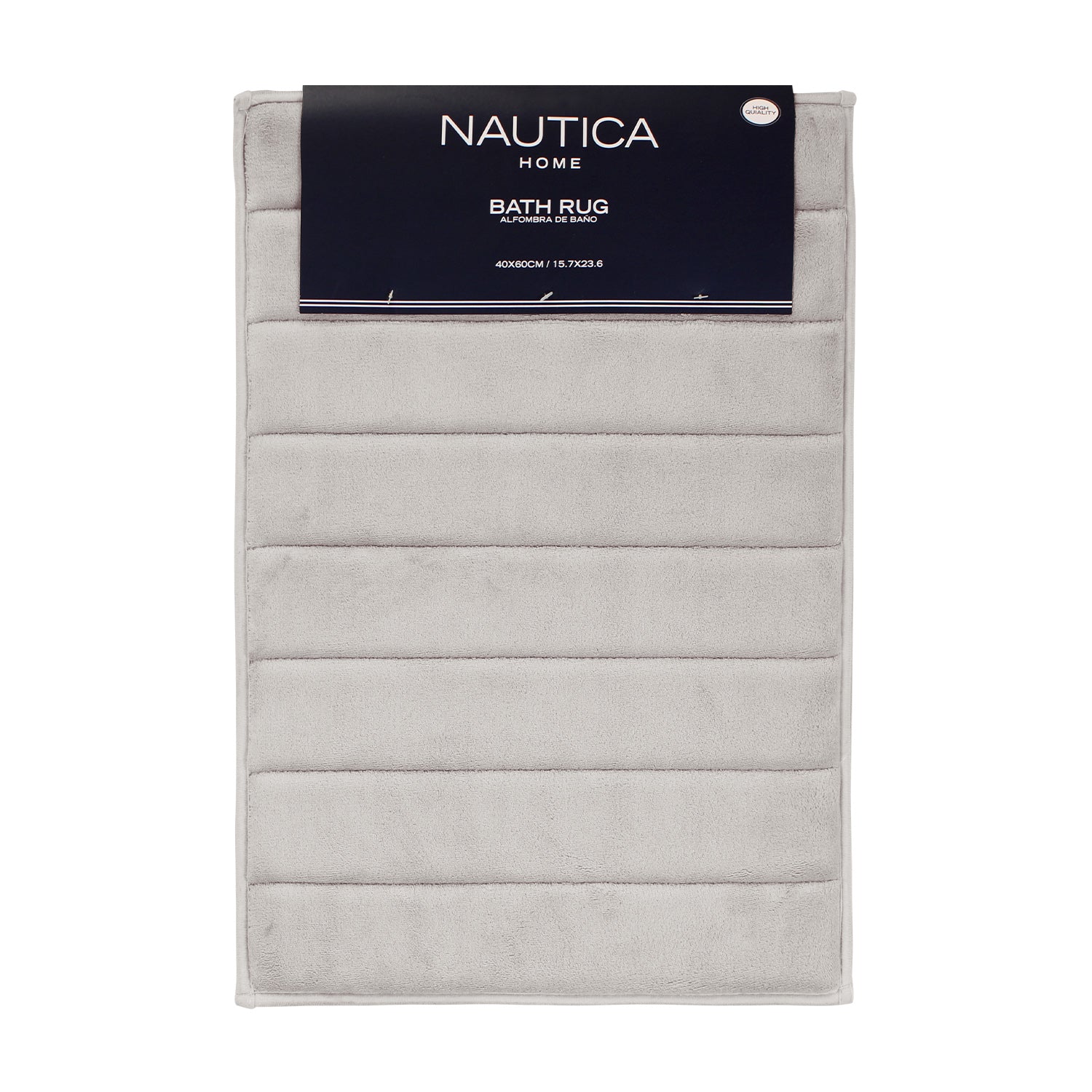 Alfombra de baño Nautica 40x60cm coralina ultra suave gris