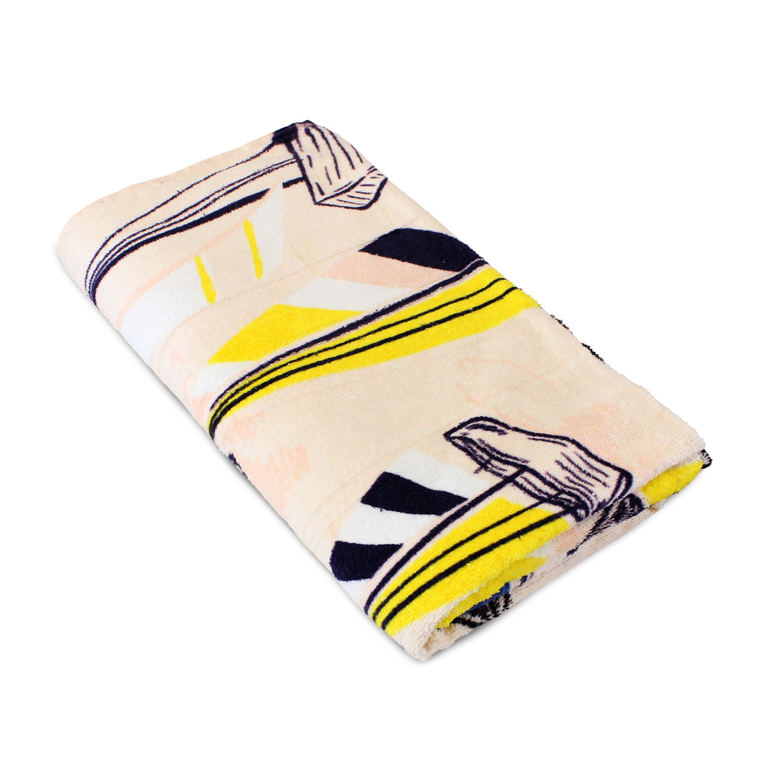 Toalla de playa Nautica 100% Algodón 160x80 diseño barcos