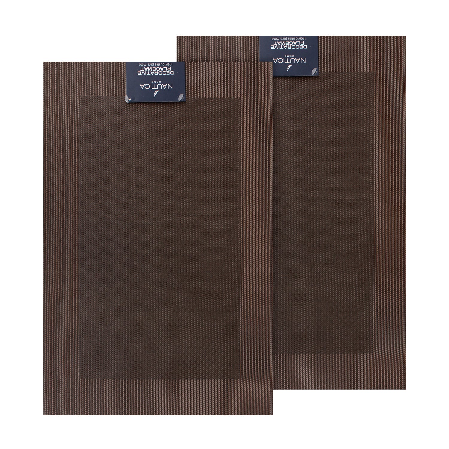 Pack 2 Individuales de mesa Nautica Home 45x30cm marron