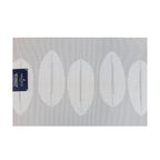 Individual de mesa 45x30cm reversible hojas blanco