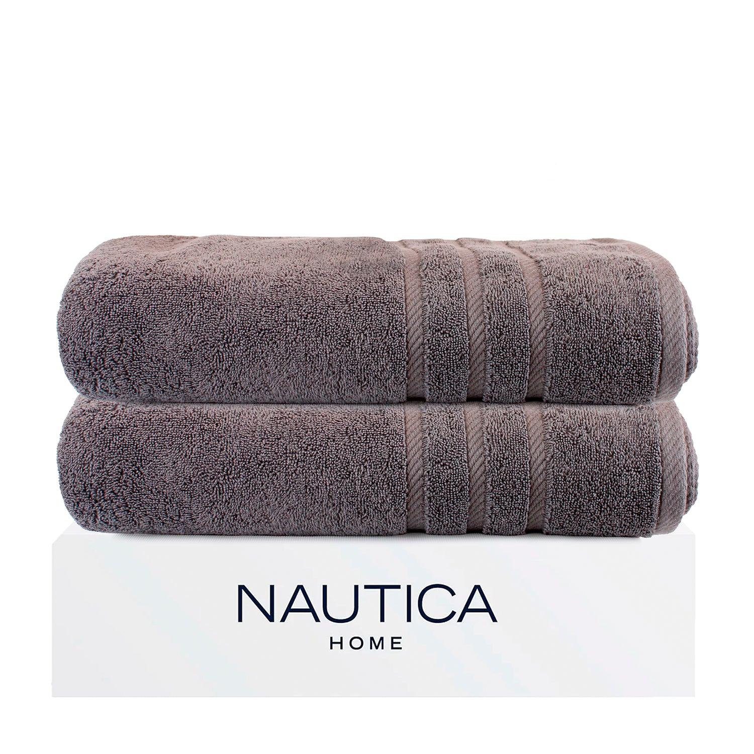 Pack 2 Toalla de Baño SIGNATURE Nautica 76x137cm gris oscuro