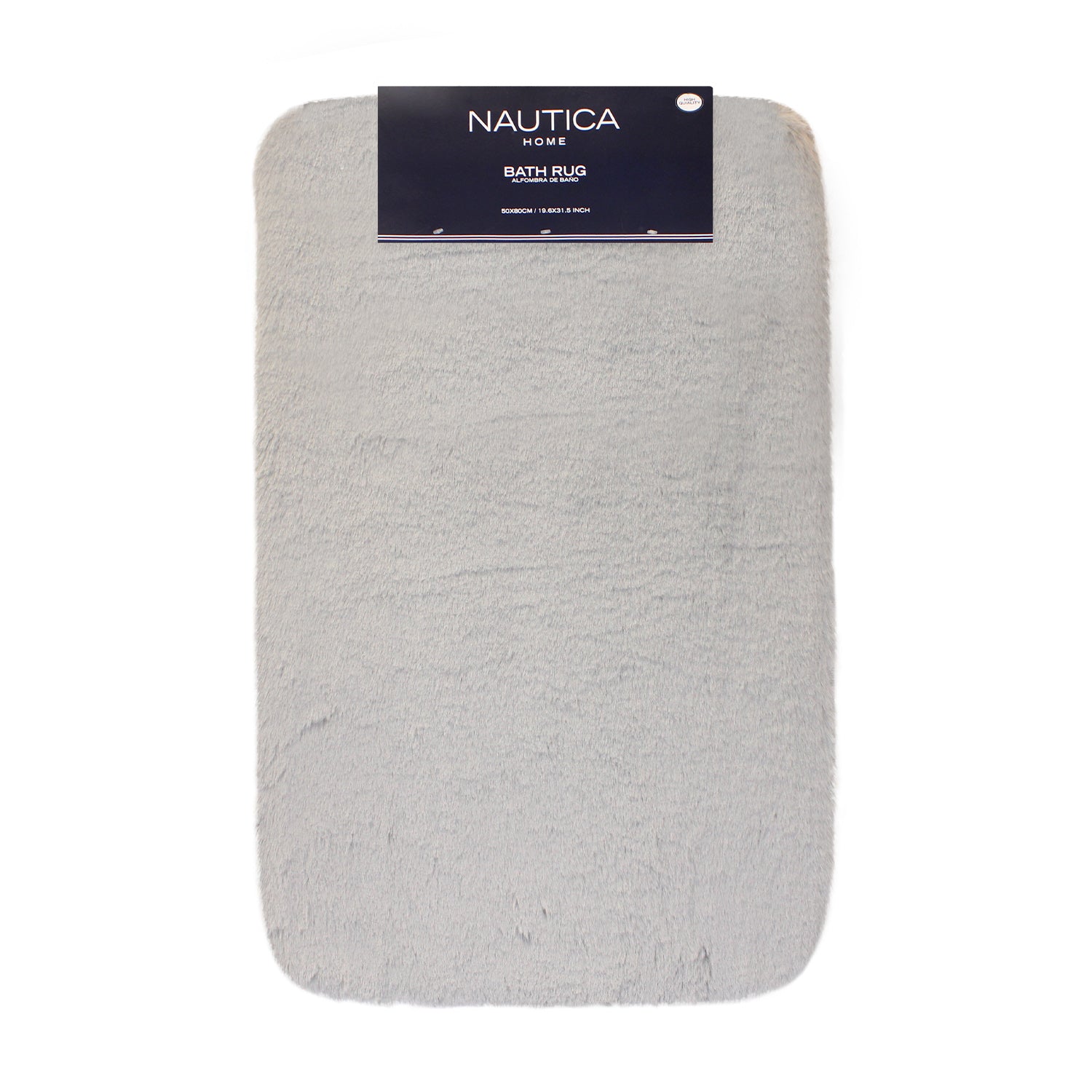 Alfombra de baño Nautica ultra suave 50x80cm Gris claro