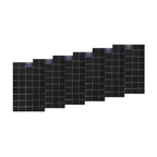 Pack 6 Individuales de mesa Nautica Home 45x30cm negro a cuadros