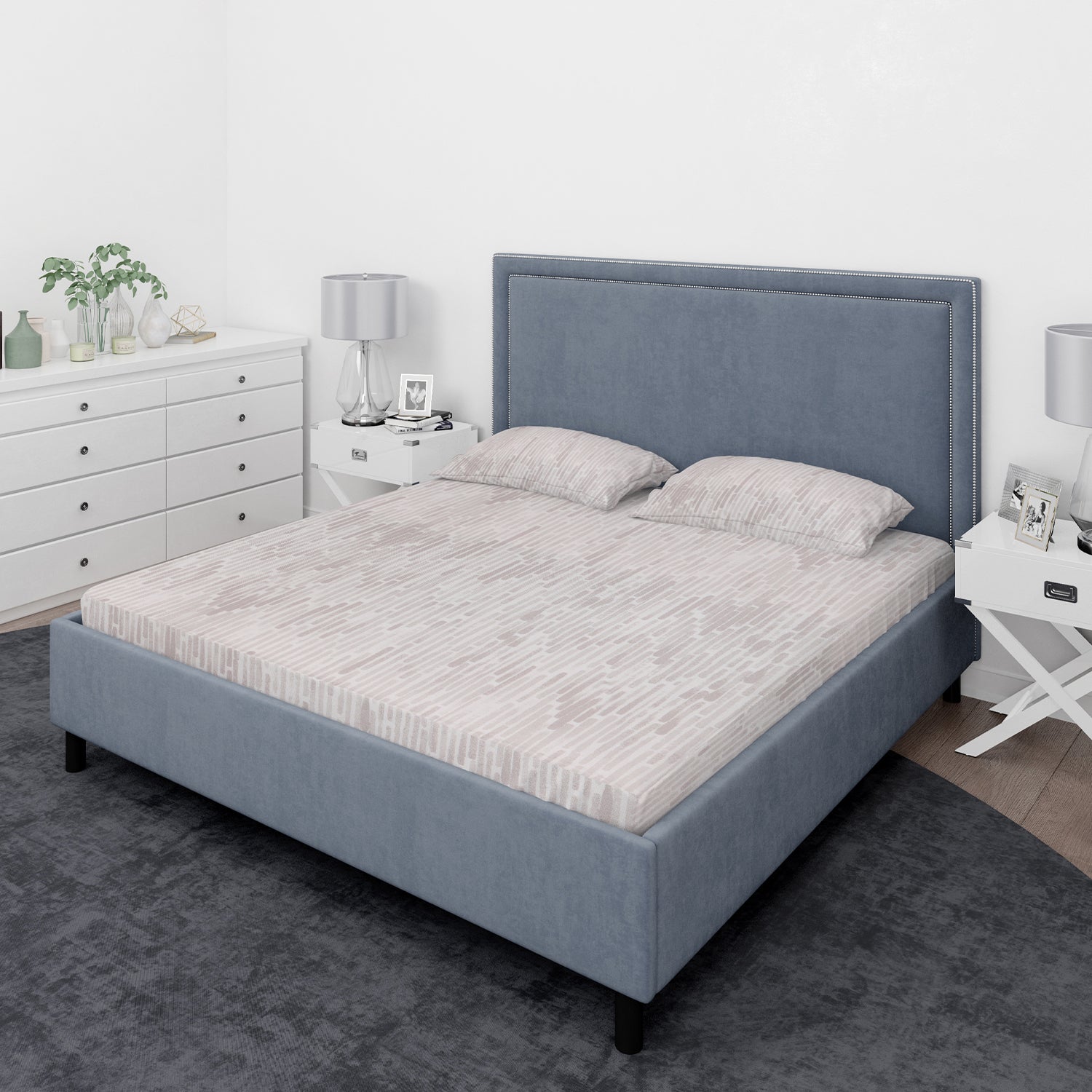 Juego de sábanas Nautica 4 piezas microfibra 2 plazas tonos beige