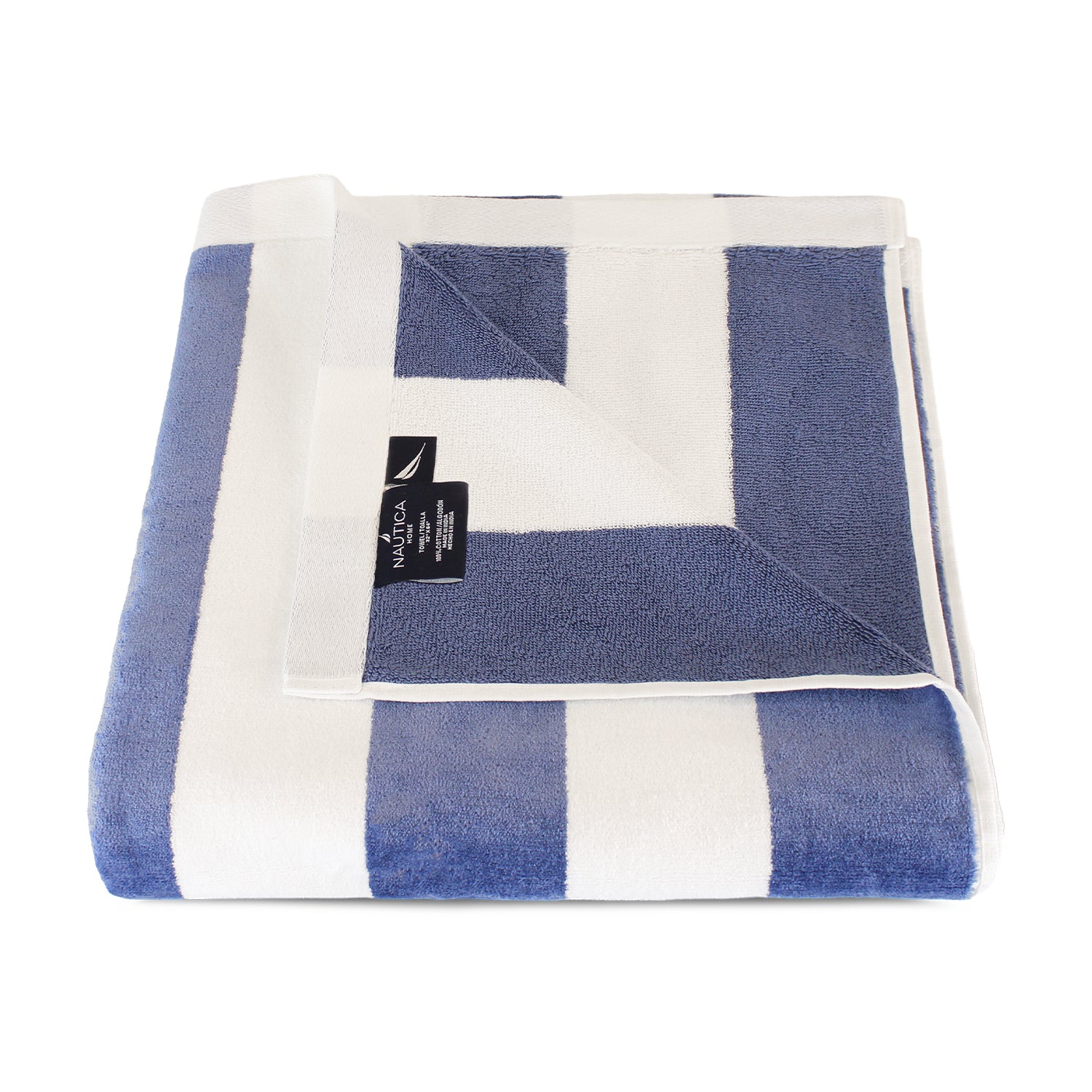 Toalla de playa Nautica Rayas azul