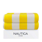 2 Toallas de Playa Nautica Home 100% algodón 163x81cm CABANA - Amarillo