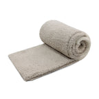 Manta de franela Nautica 127x152 Fluffy suavidad superior taupe