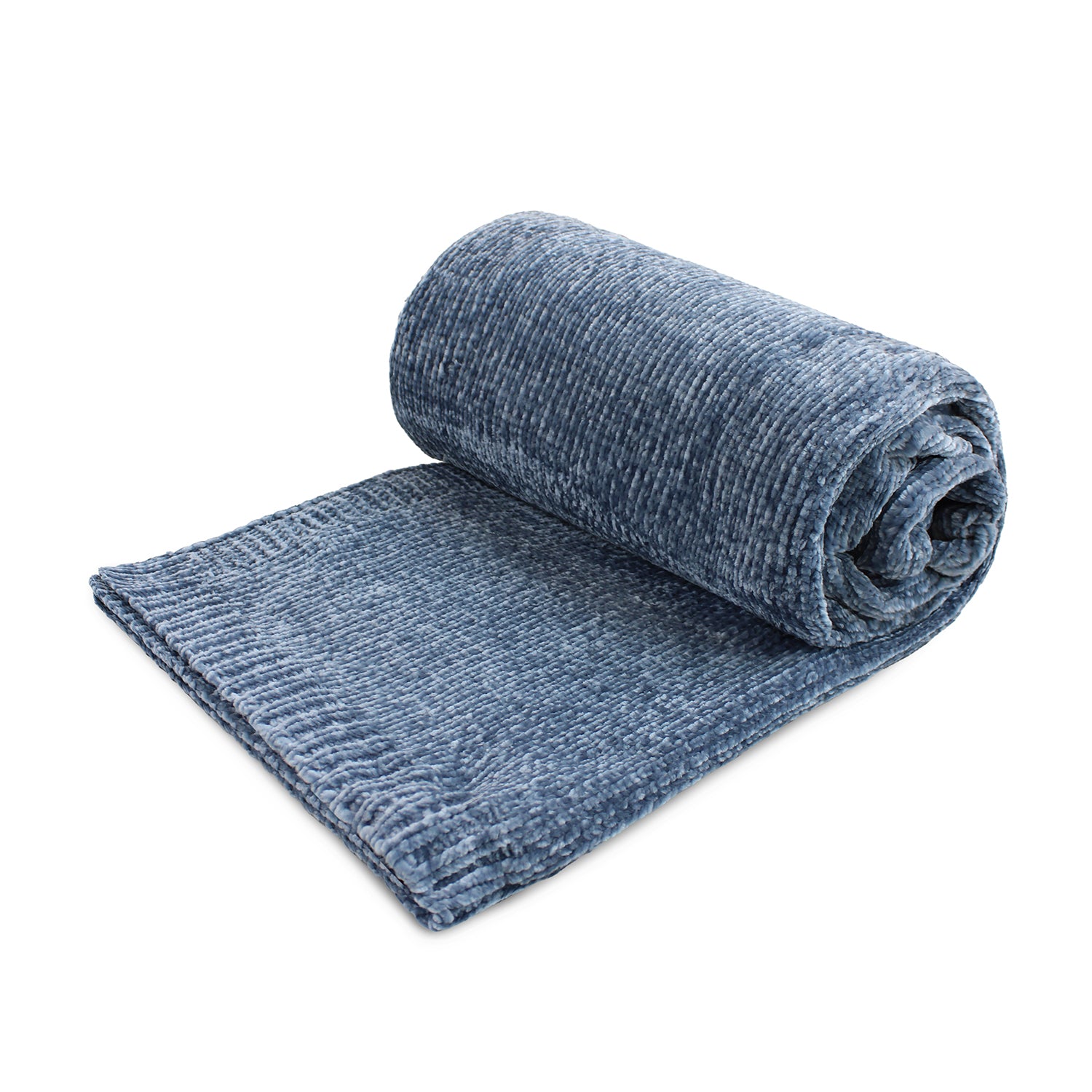 Manta de Cama Nautica Home Shiny suavidad de lujo 127x152cm azul