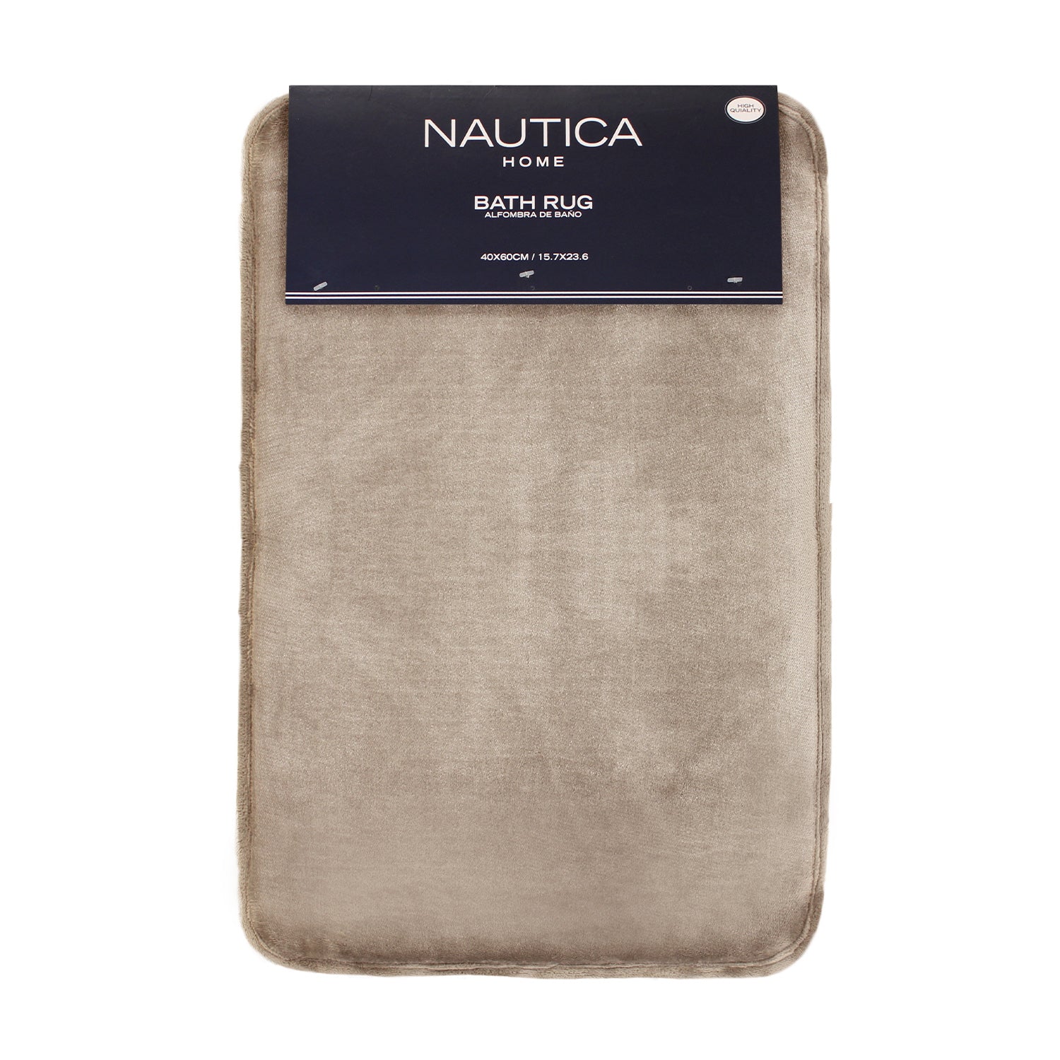 Alfombra de Baño Nautica flannel 40x60cm antideslizante Beige