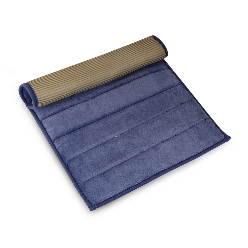 Alfombra de baño Nautica 40x60cm coralina ultra suave azul