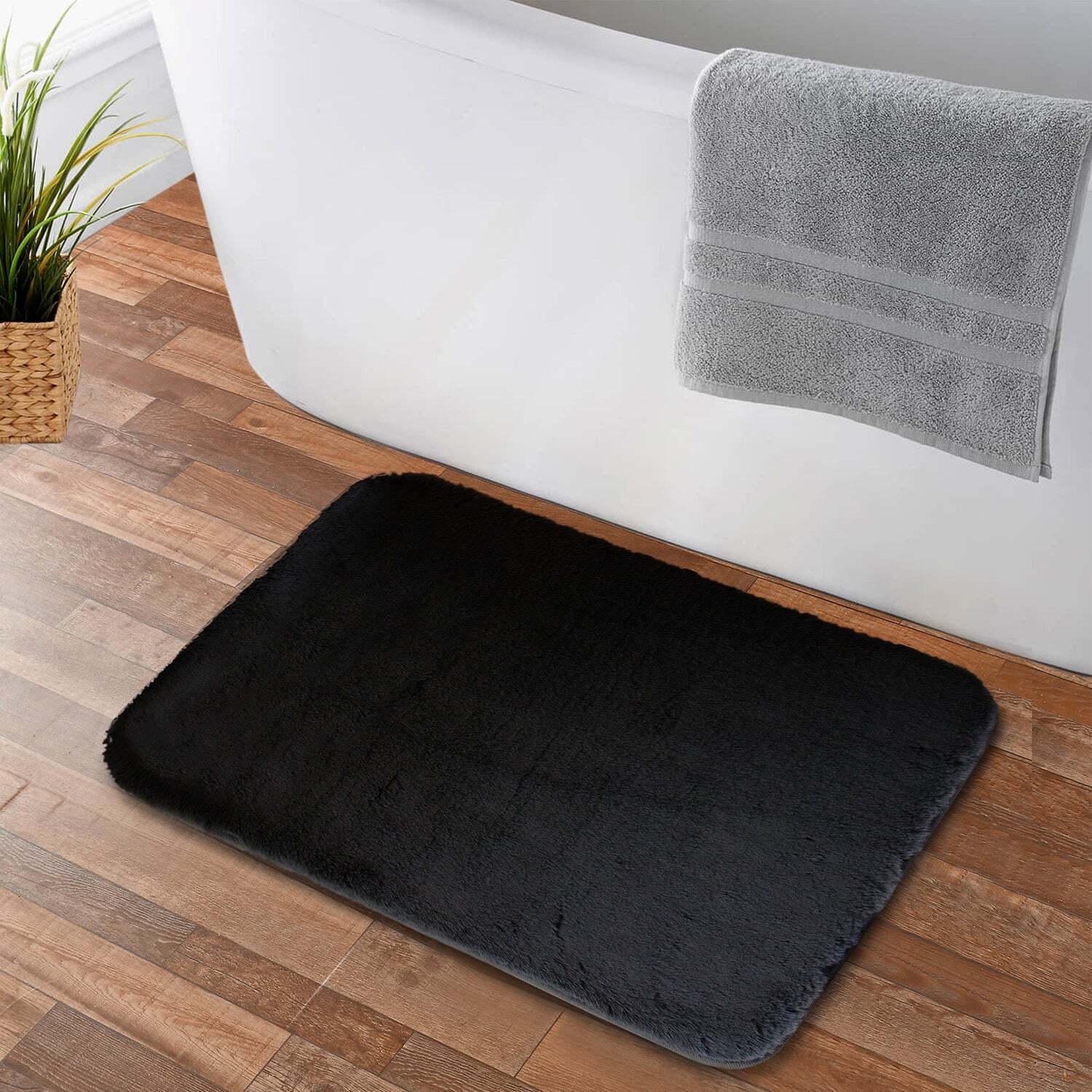 Alfombra de baño Nautica Home ultra suave 40x60cm - Gris oscuro