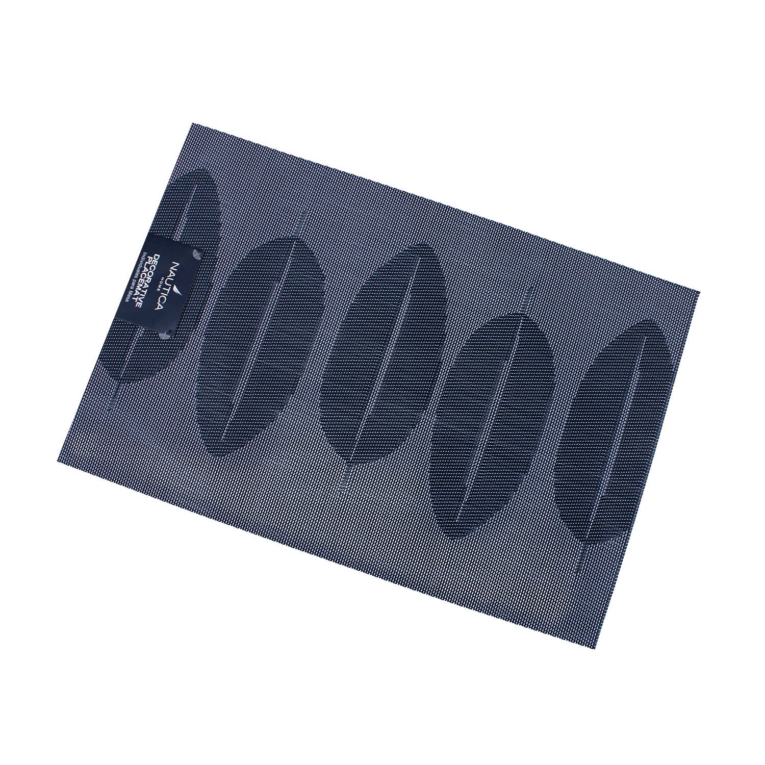 Individual de mesa Nautica Home 45x30cm reversible hojas azul