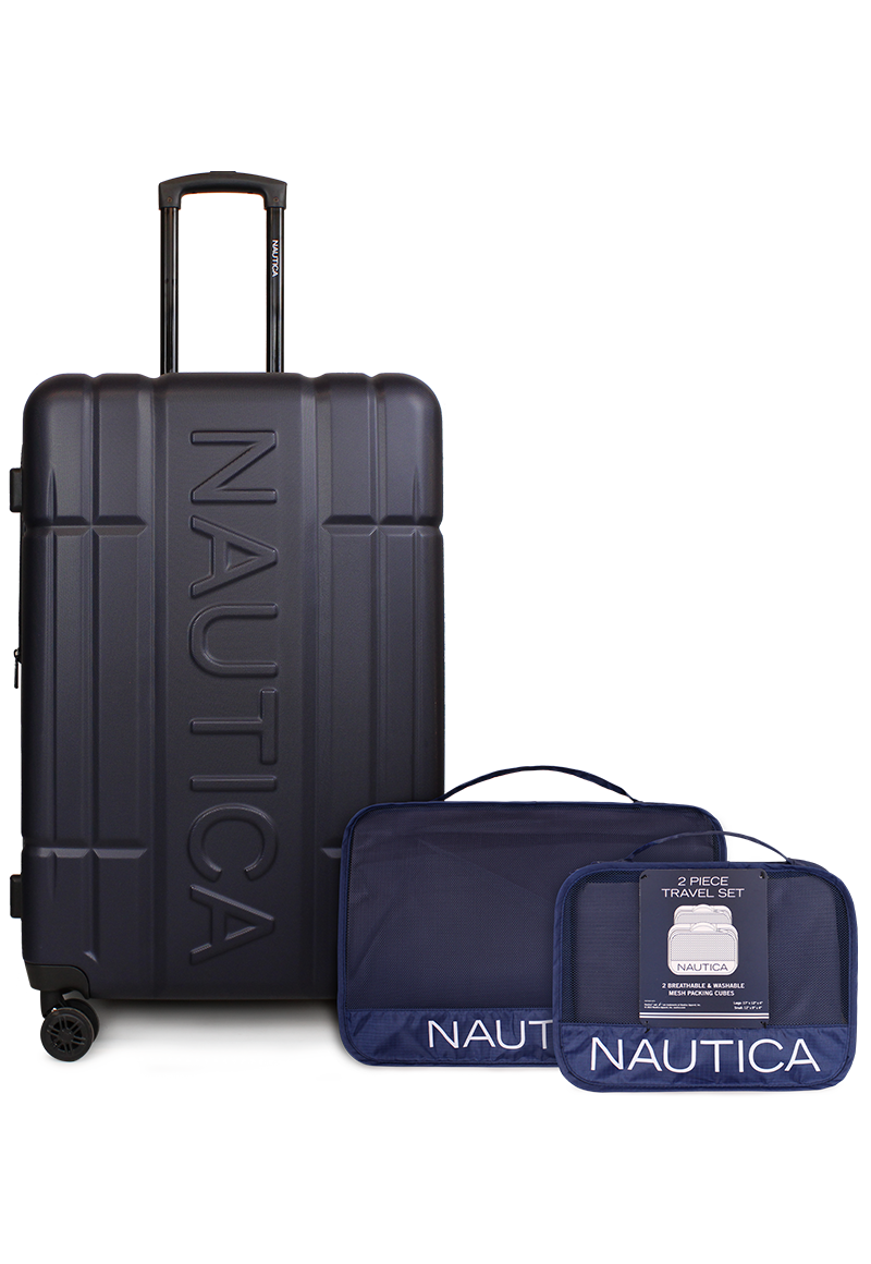 Pack Maleta grande Amsterdam 23k azul + Organizador Nautica