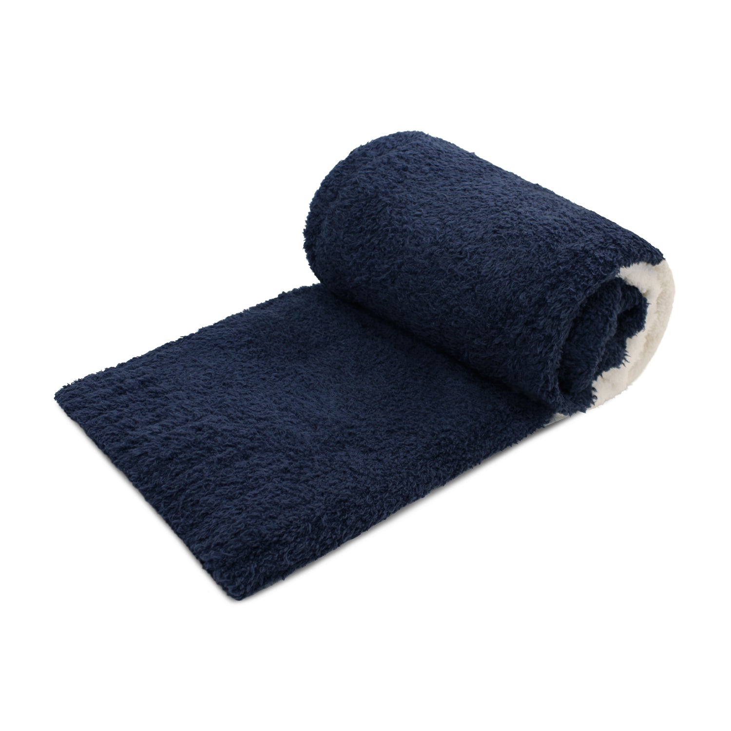 Manta de franela Nautica 127x152 Fluffy suavidad superior azul marino